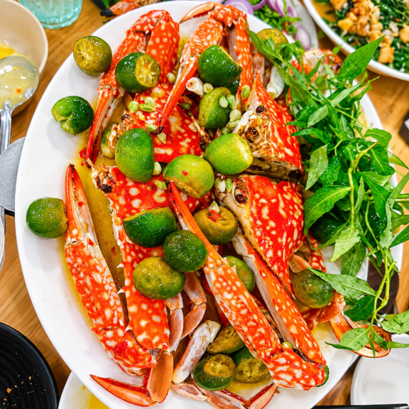 Ghẹ hấp sả